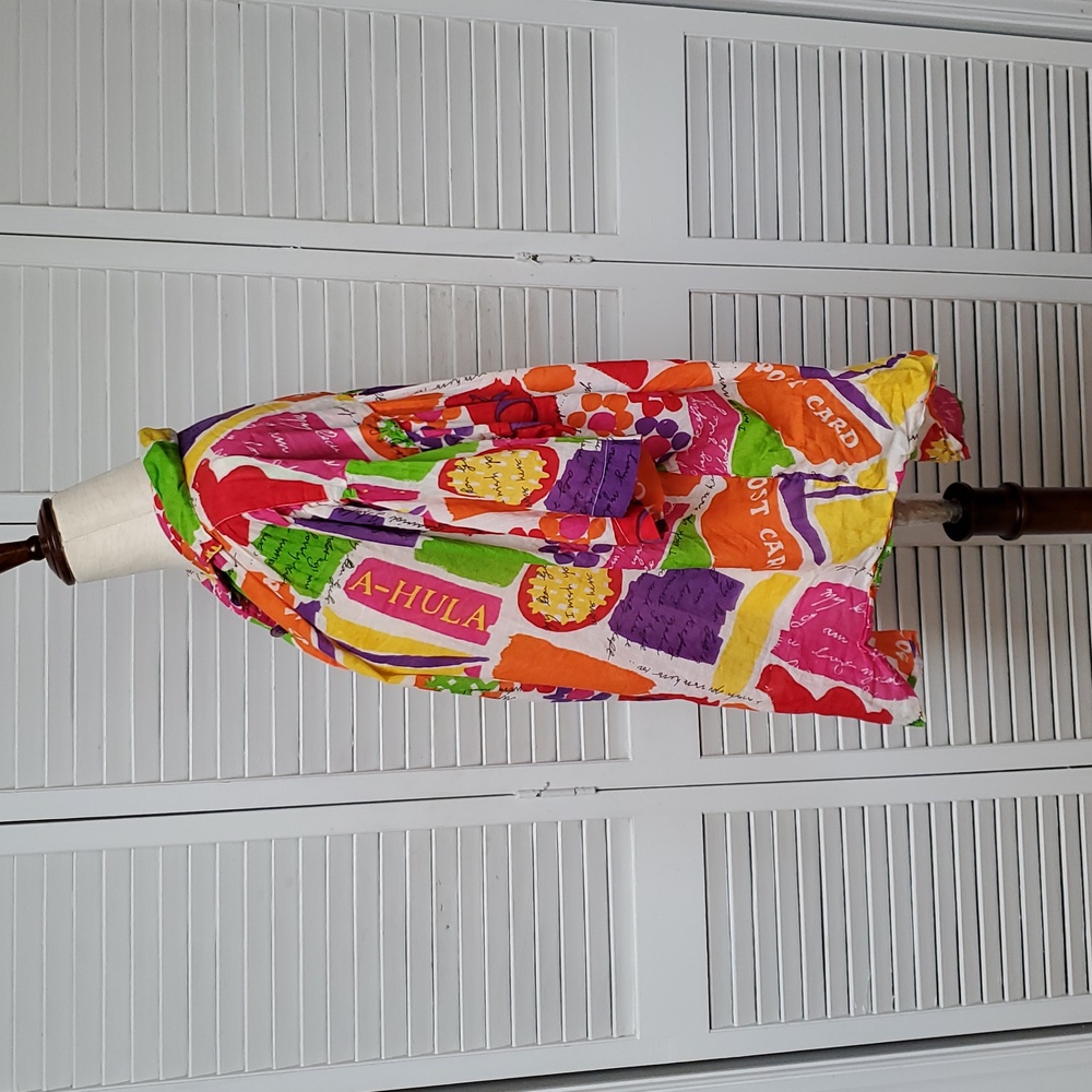 Vintage Stefano International Colorful Graphic Button Down Shirt - Picture 8 of 9